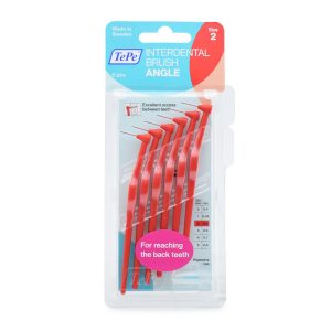 TePe Angle Μεσοδόντια Βουρτσάκια με Λαβή 0.5mm Κόκκινα 6τμχ