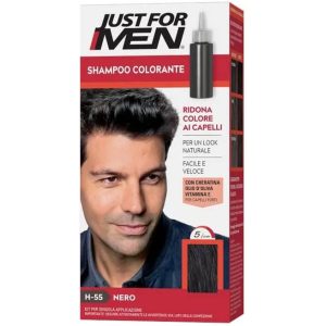 Just For Men Βαφή Μαλλιών για Άνδρες Black H-55